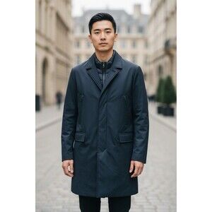 NWT Hunter Aldgate‎ Water Repellent Blazer Coat Jacket w/Puffer Vest Large NAVY